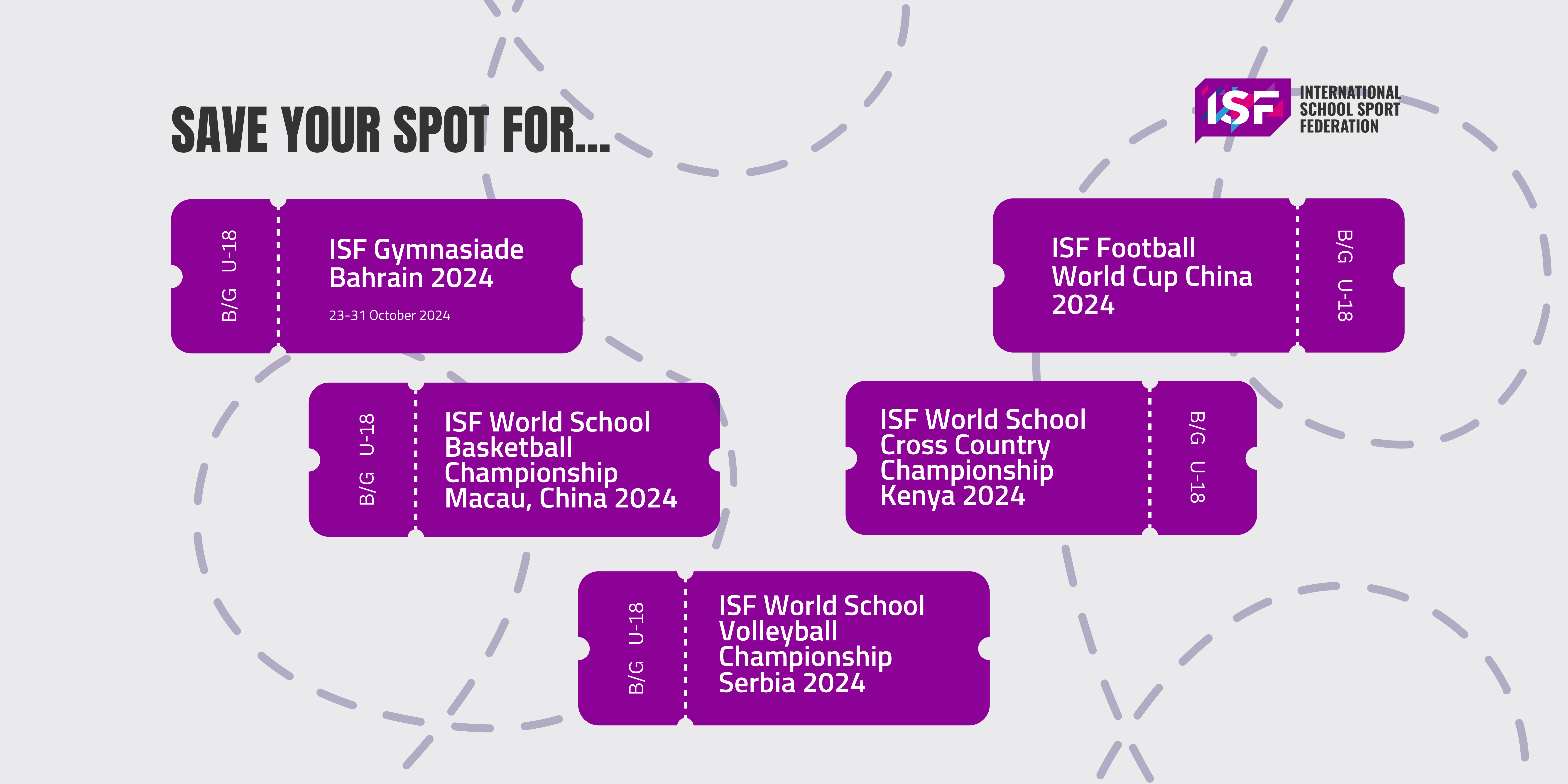 ISF 2024 calendar