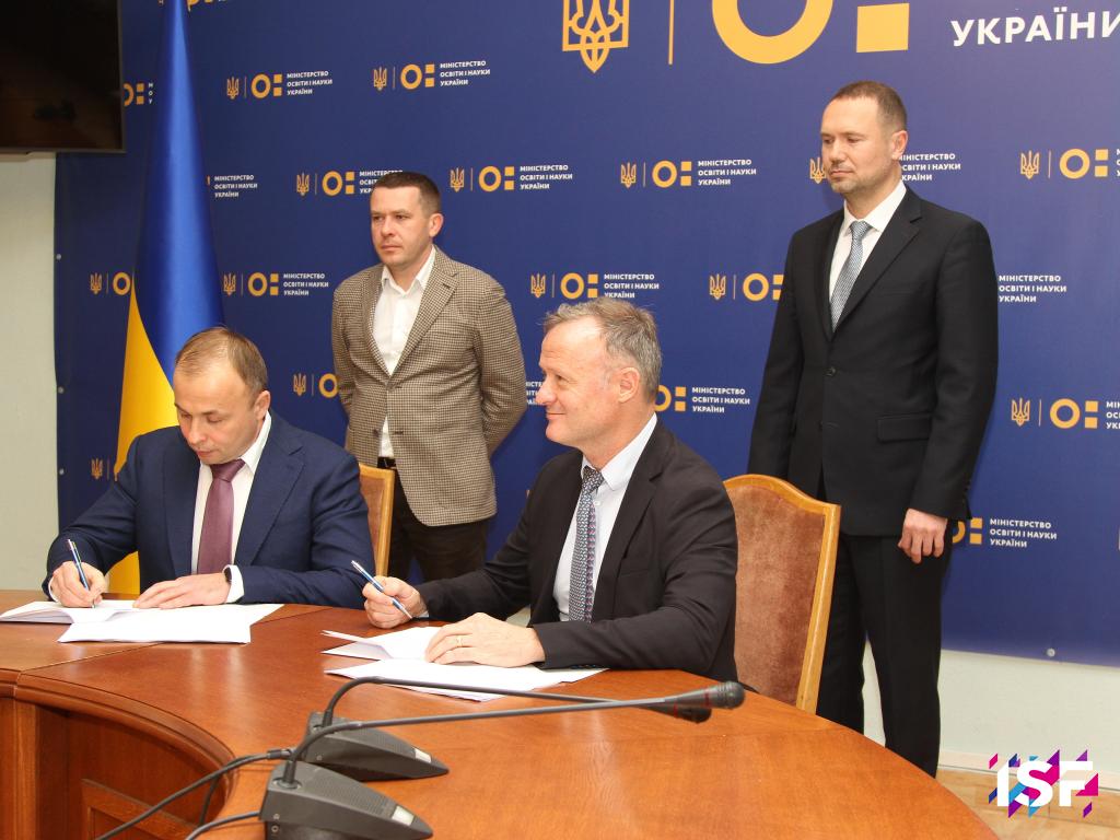 Official Signing Ceremony held in Kyiv, Ukraine for the ISF Winter Gymnasiade & ISF WSC Football in 2023