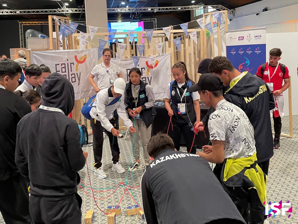 ISF Gymnasiade Normandy 2022 Fair Play booth