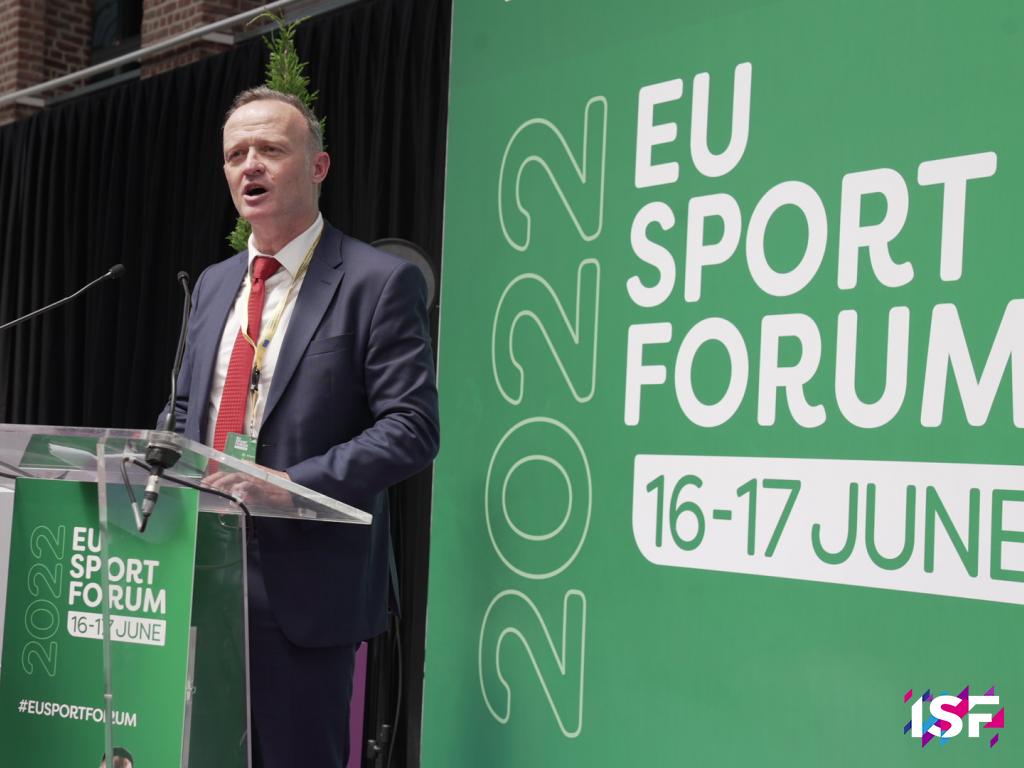 LP speaking at EU Sport Forum 2022