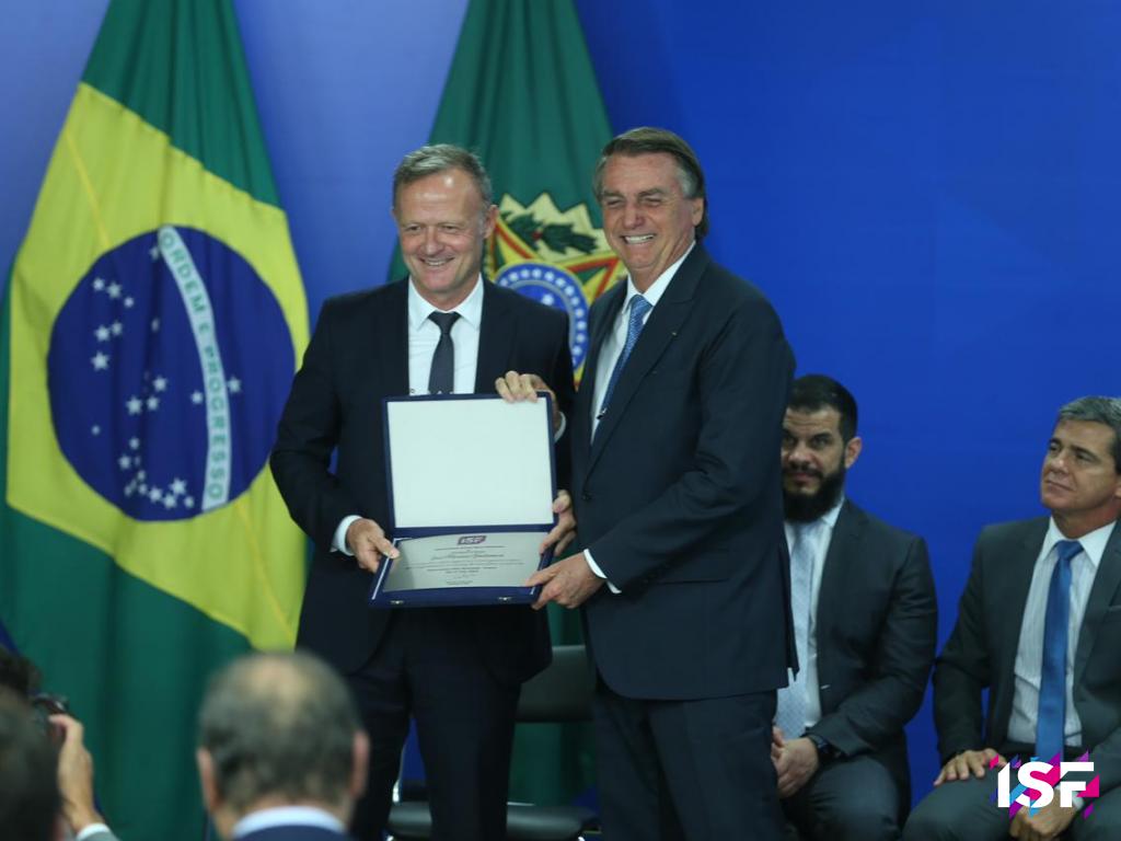 ISF President Laurent Petrynka Welcomed by Brazil President Jair Bolsonaro