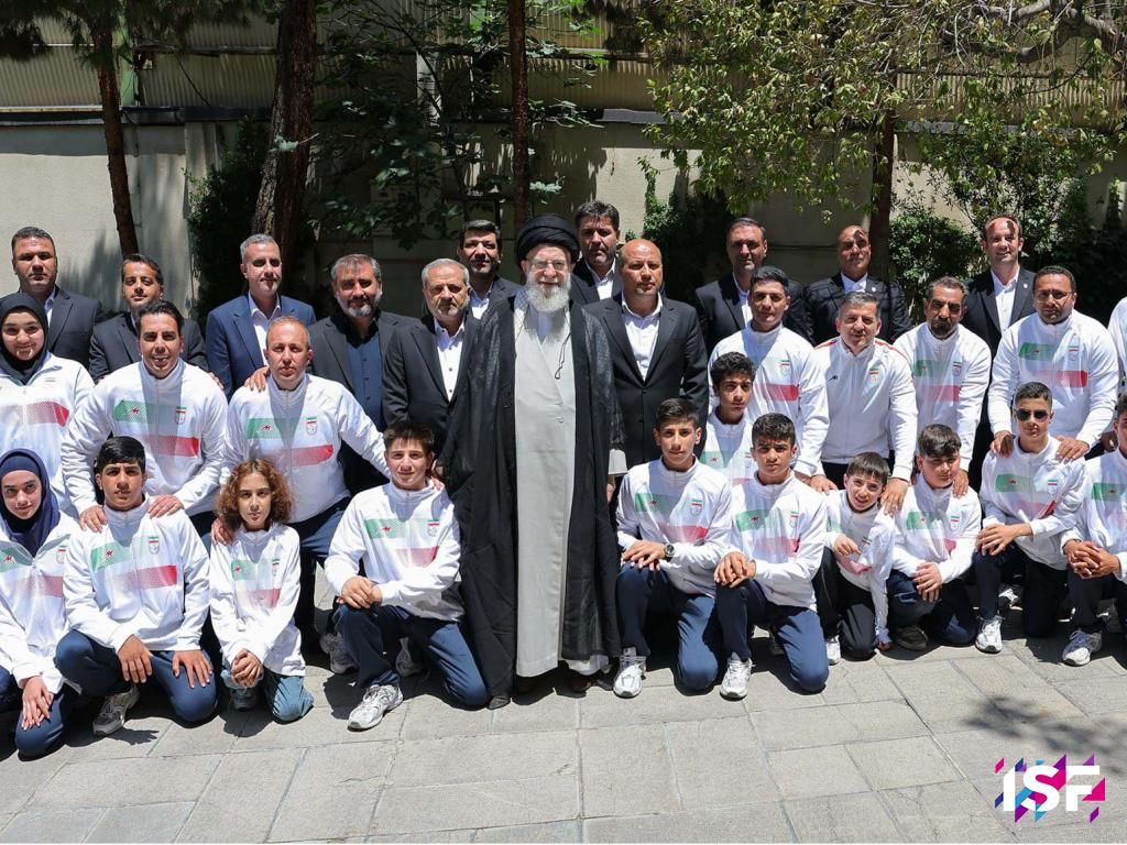 ISF U15 Gymnasiade Athletes meet Iran Supreme Leader