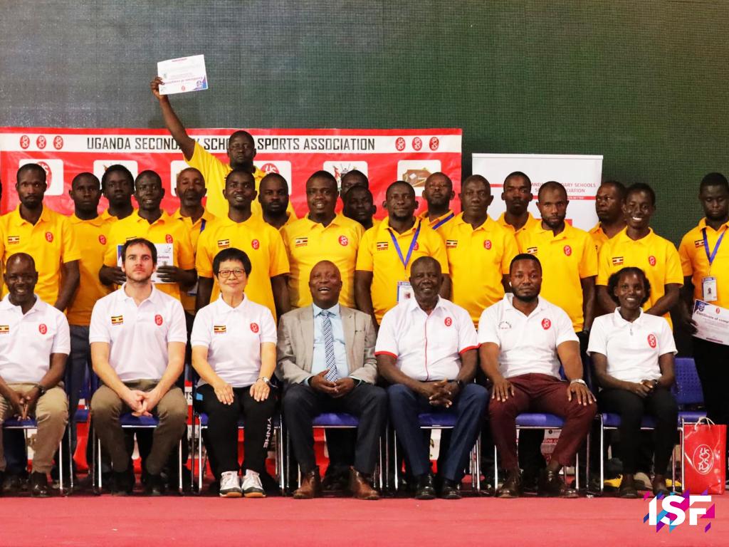 ISF ITTF Uganda USSSA PE teacher table tennis training coaching
