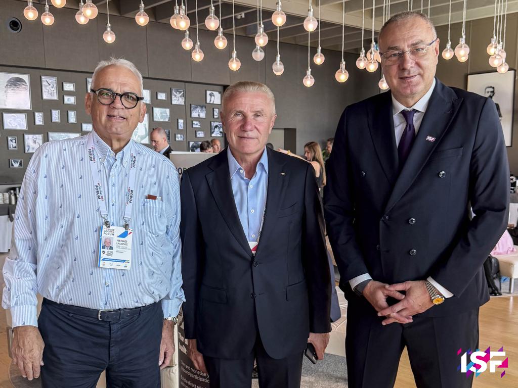 ISF UWW president with Sergey Bubka