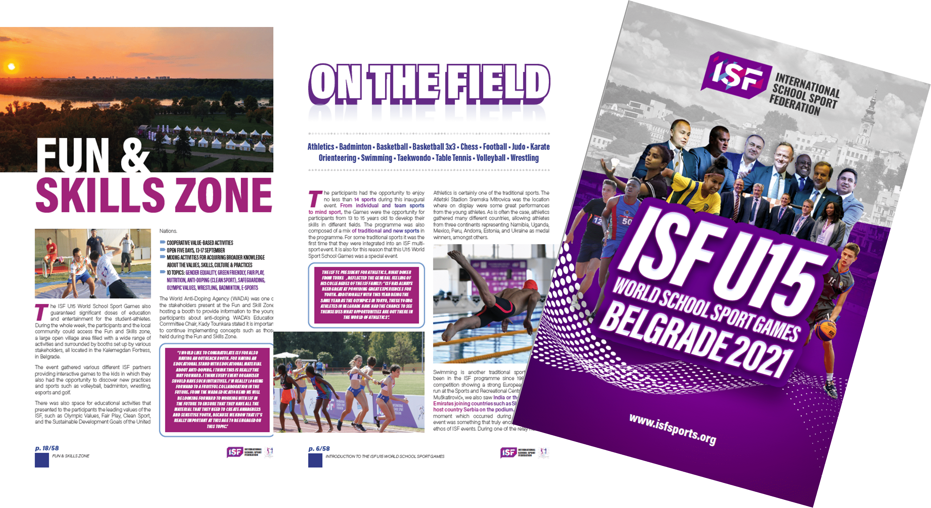 U15 World School Sport Games Belgrade 2021 Magazine Released