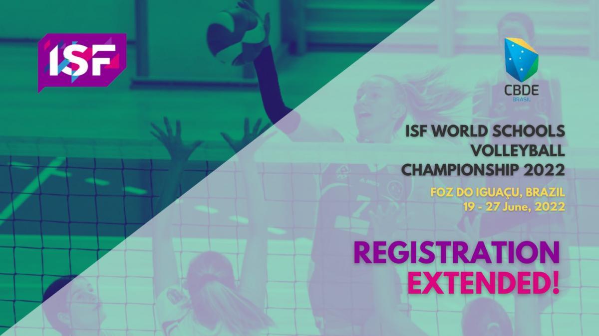 ISF WSC Volleyball Registration Extended