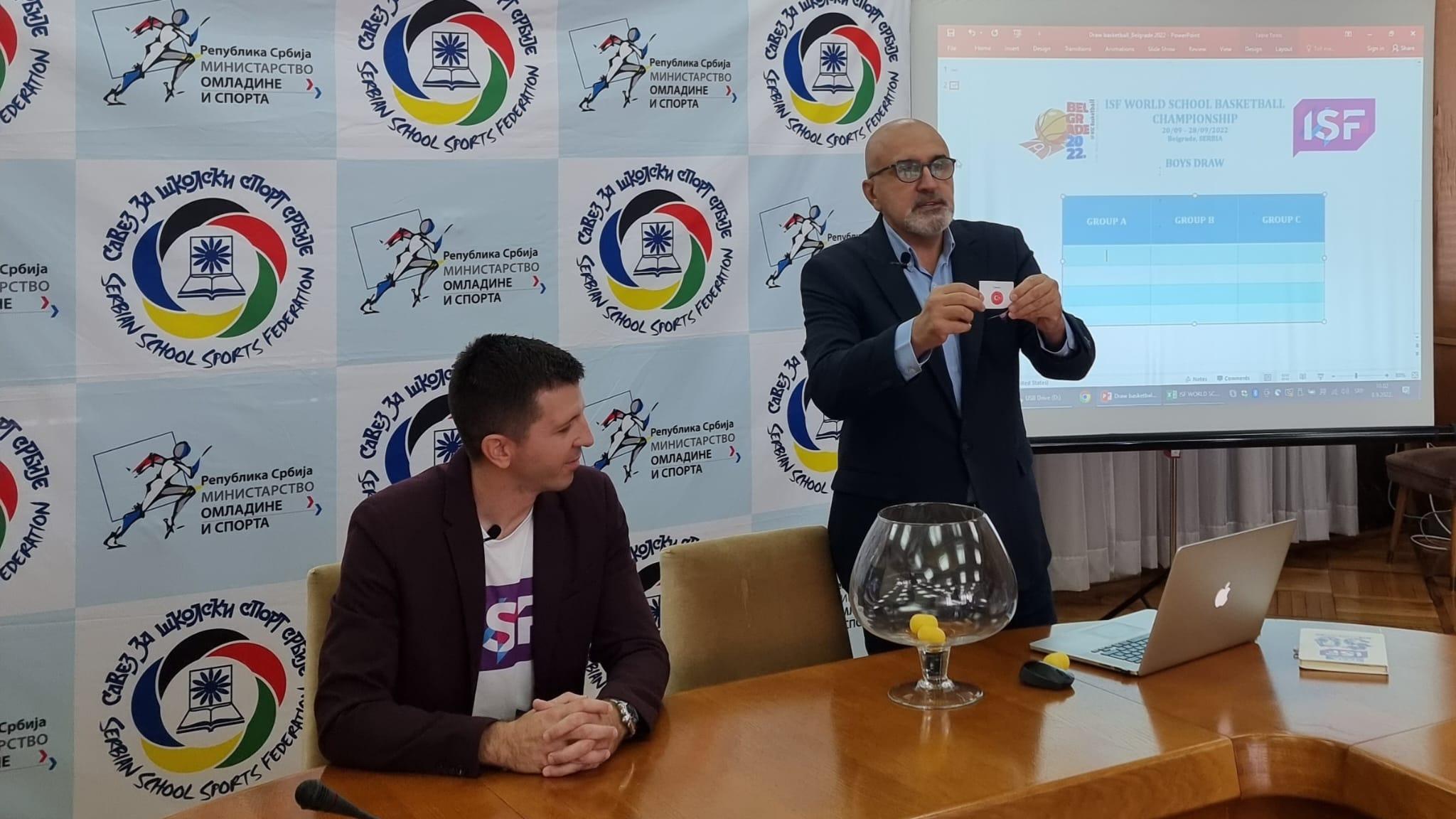 ISF WSC Basketball 2022 Official Draw