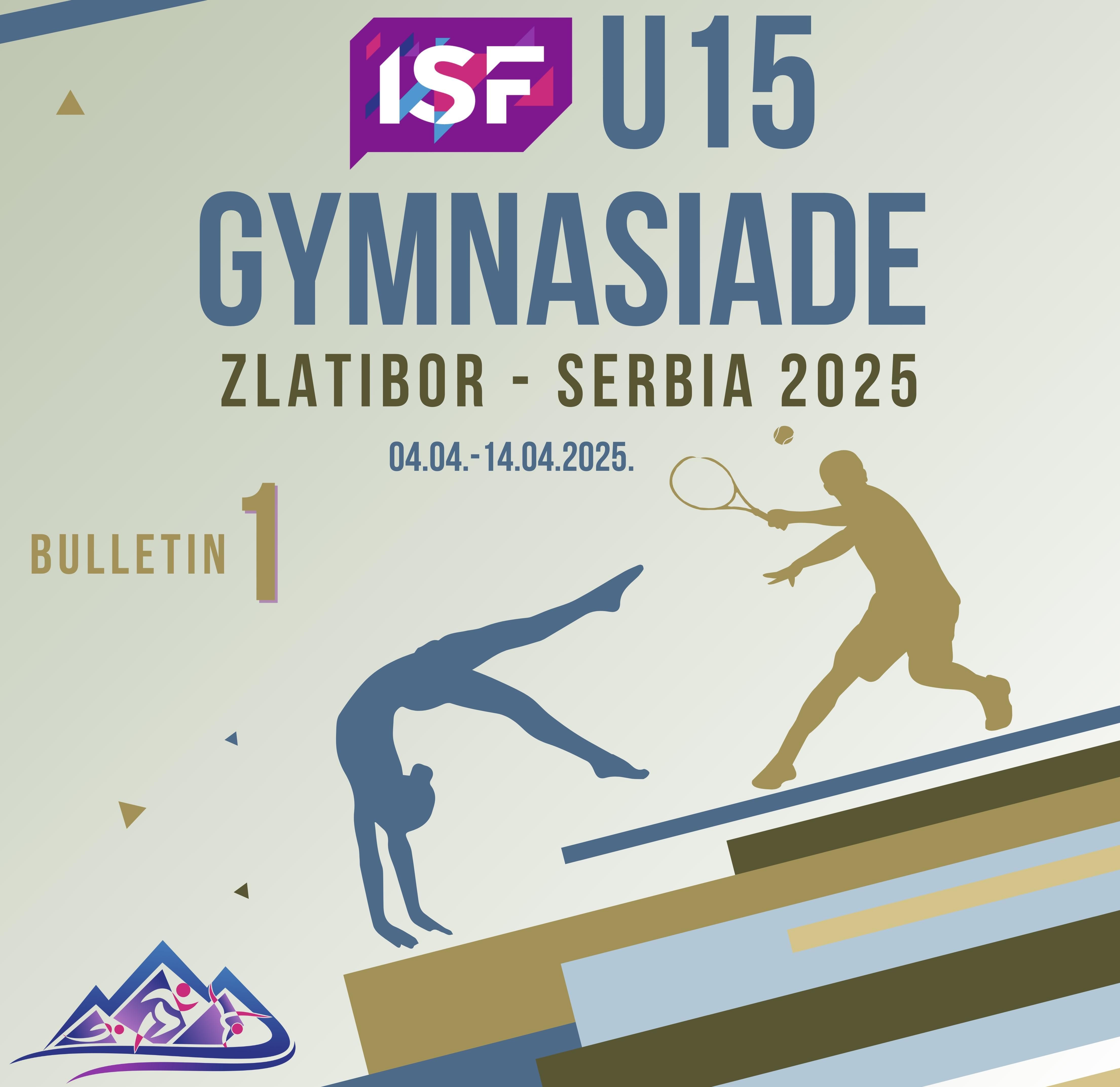 Bulletin 1 U15 Serbia 2025 cover