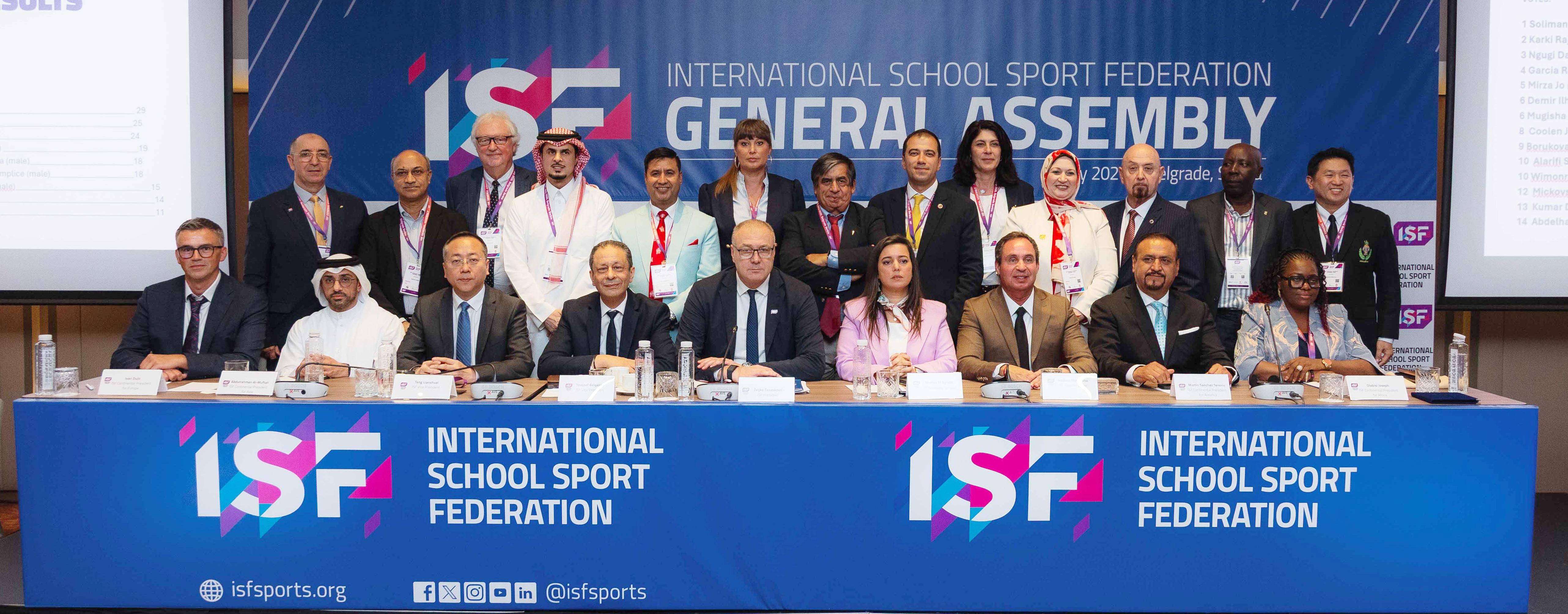 ISF general assembly GA 2026 Belgrade Serbia executive committee