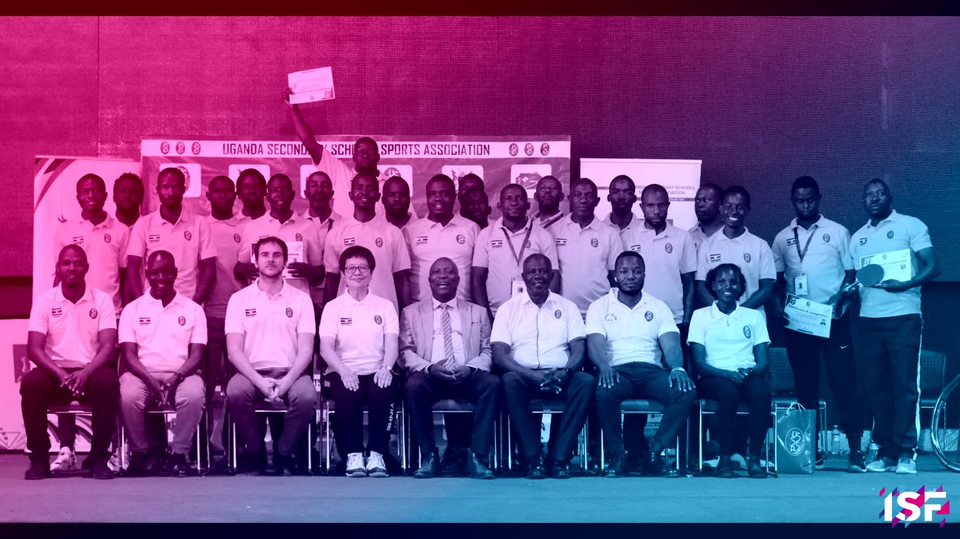 ISF ITTF Uganda USSSA PE teacher table tennis training coaching