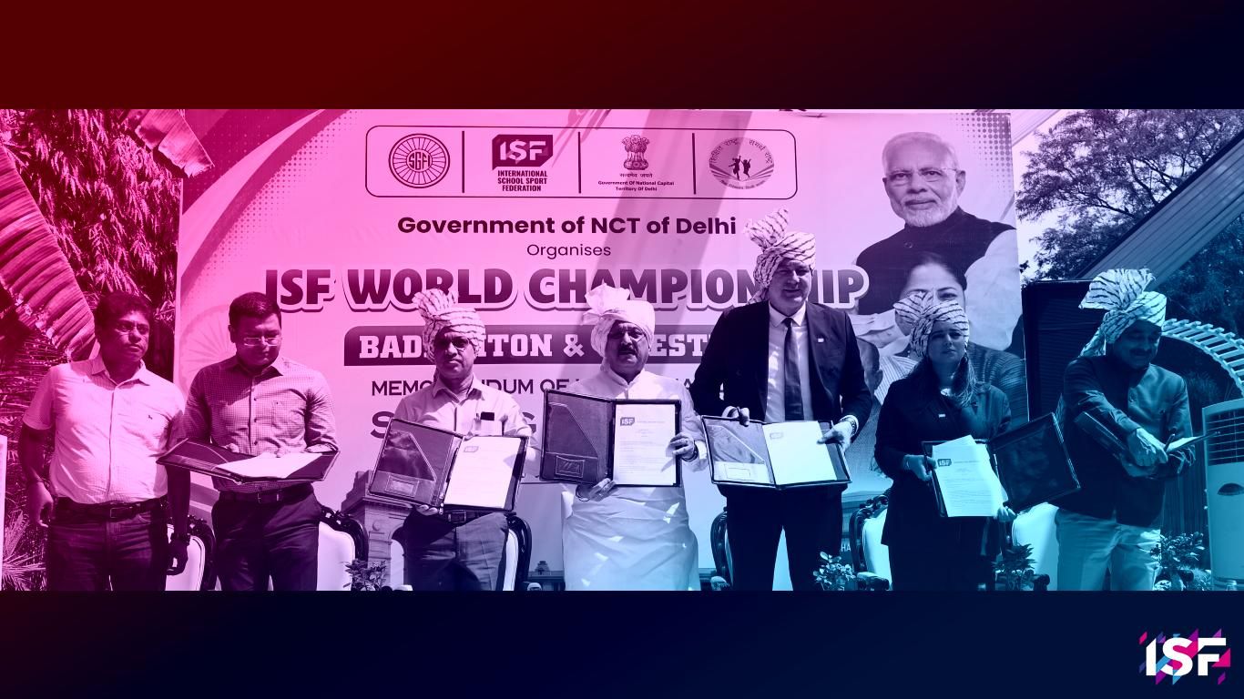 ISF President India Dehli Inspection WSC Badminton Wrestling