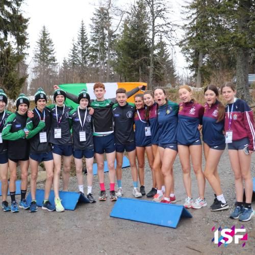 Photo of the ISF WSC Cross Country group