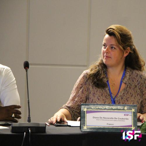 ISF Chair of the Coubertin Heritage and Education Committee, Diane de Navacelle de Coubertin