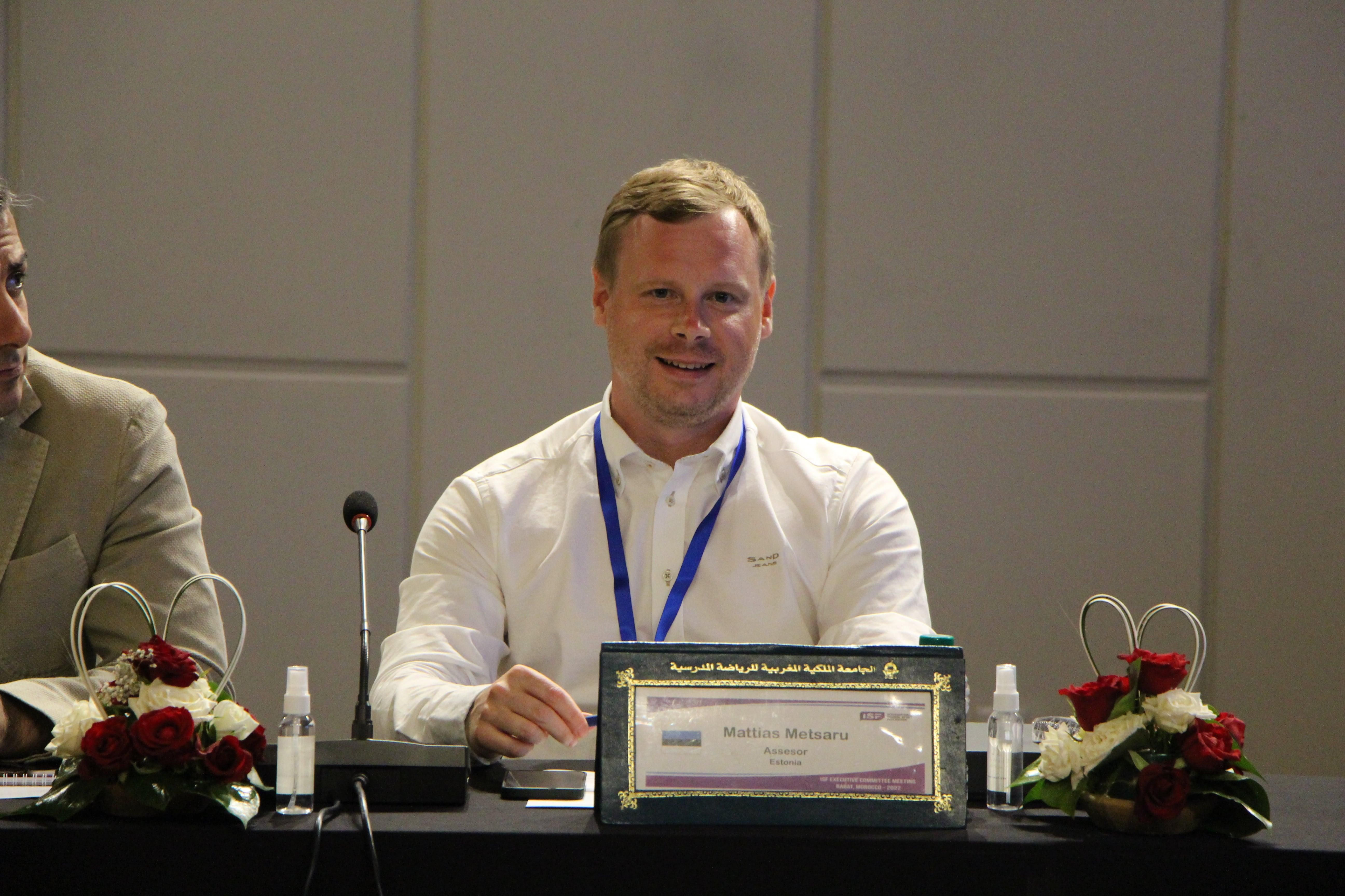 Youth and Athletes Chair Mattias Metsaru