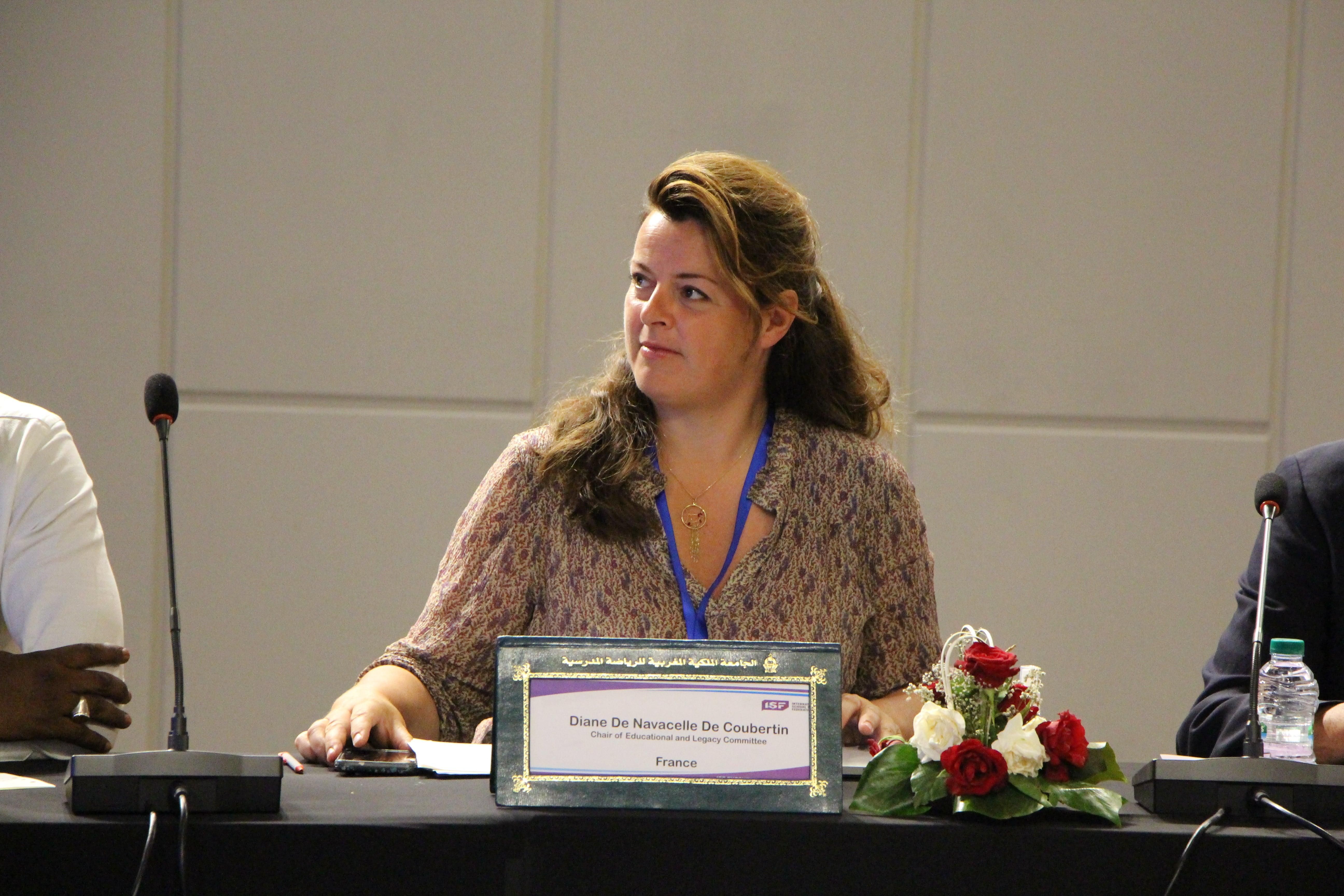 ISF Chair of the Coubertin Legacy and Education Committee, Diane de Navacelle de Coubertin