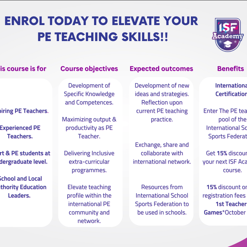 ISF Academy PE Course 2