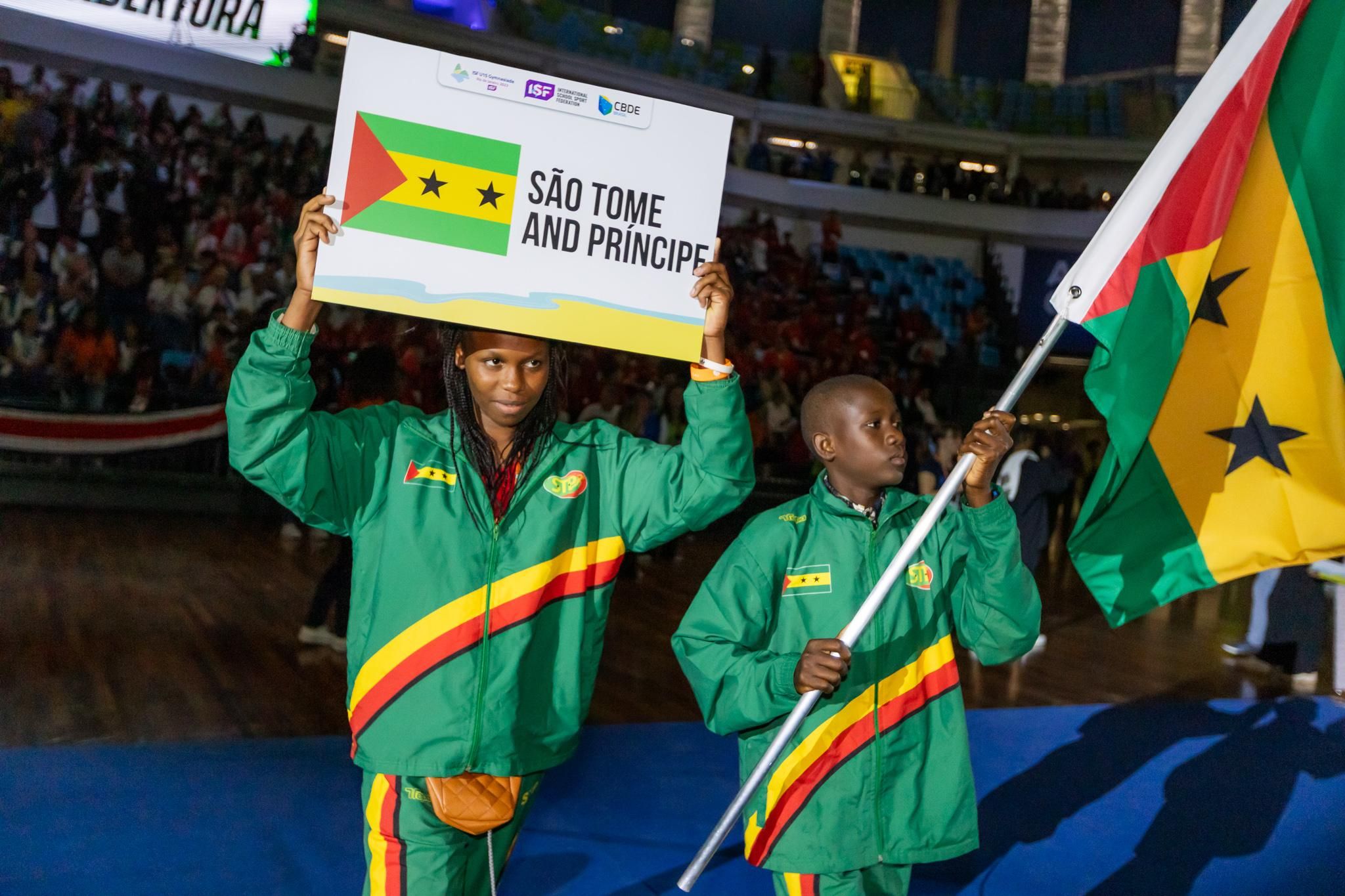 Soa Tome and Principe - Parade ISF U15 Gymnasiade Brazil 2023