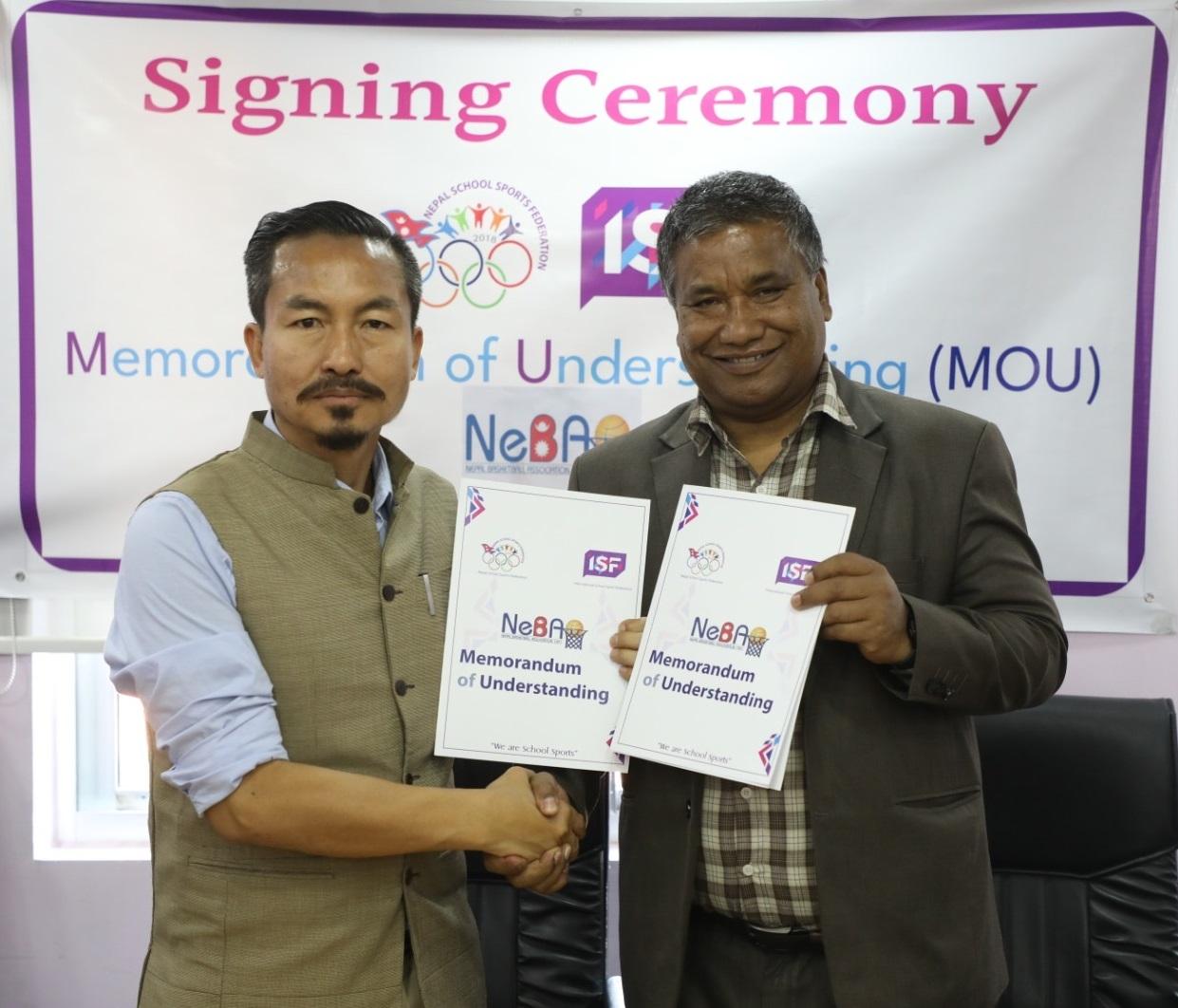 NSSF Nepal with NeBA Basketball
