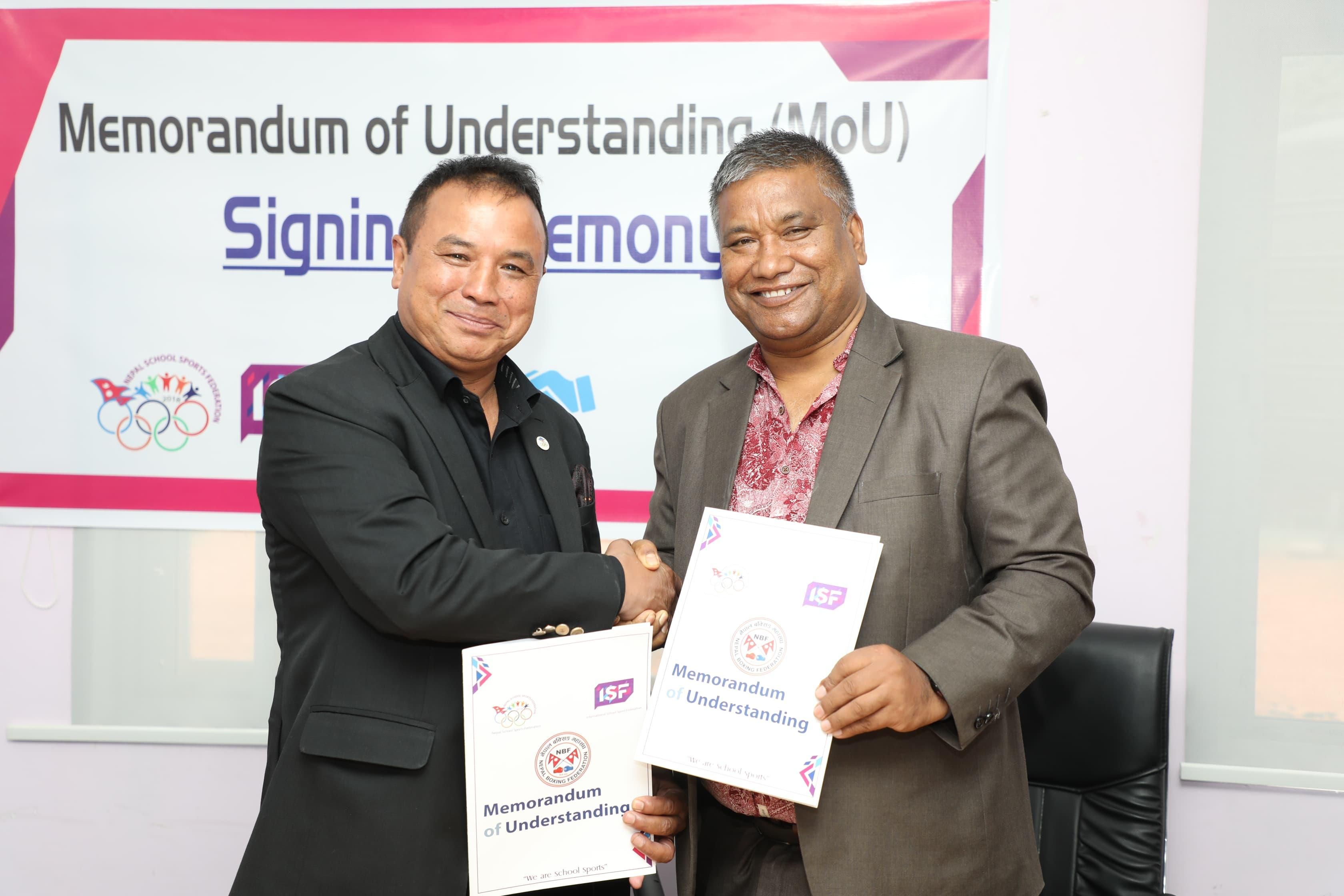 NSSF Nepal boxing Mou