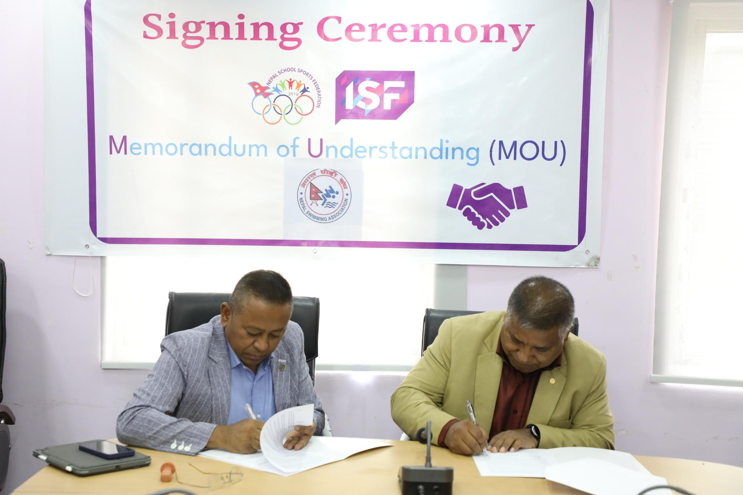 NSSF Nepal Swimming Mou