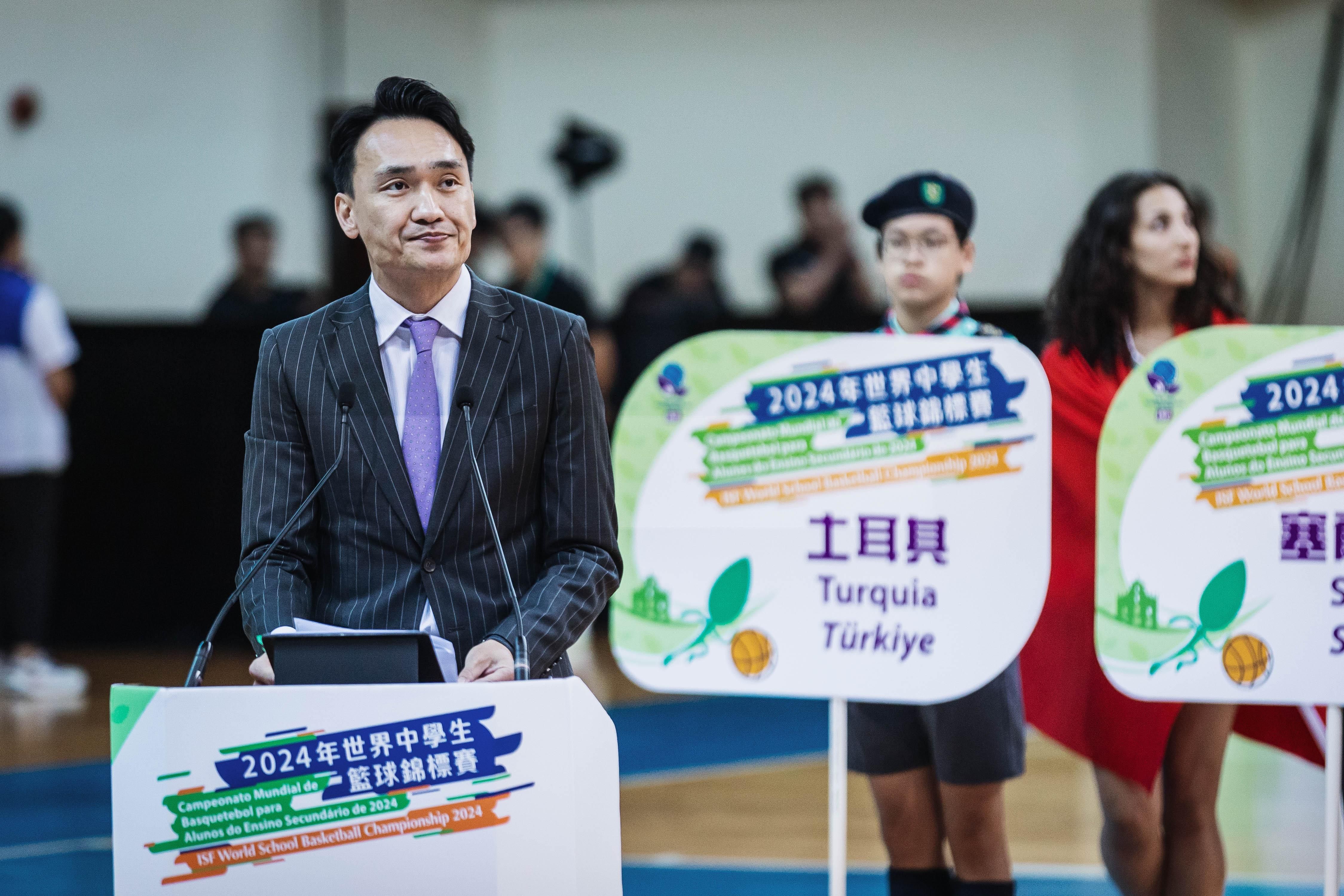 isf wsc basketball closing speech Kong Chi Meng