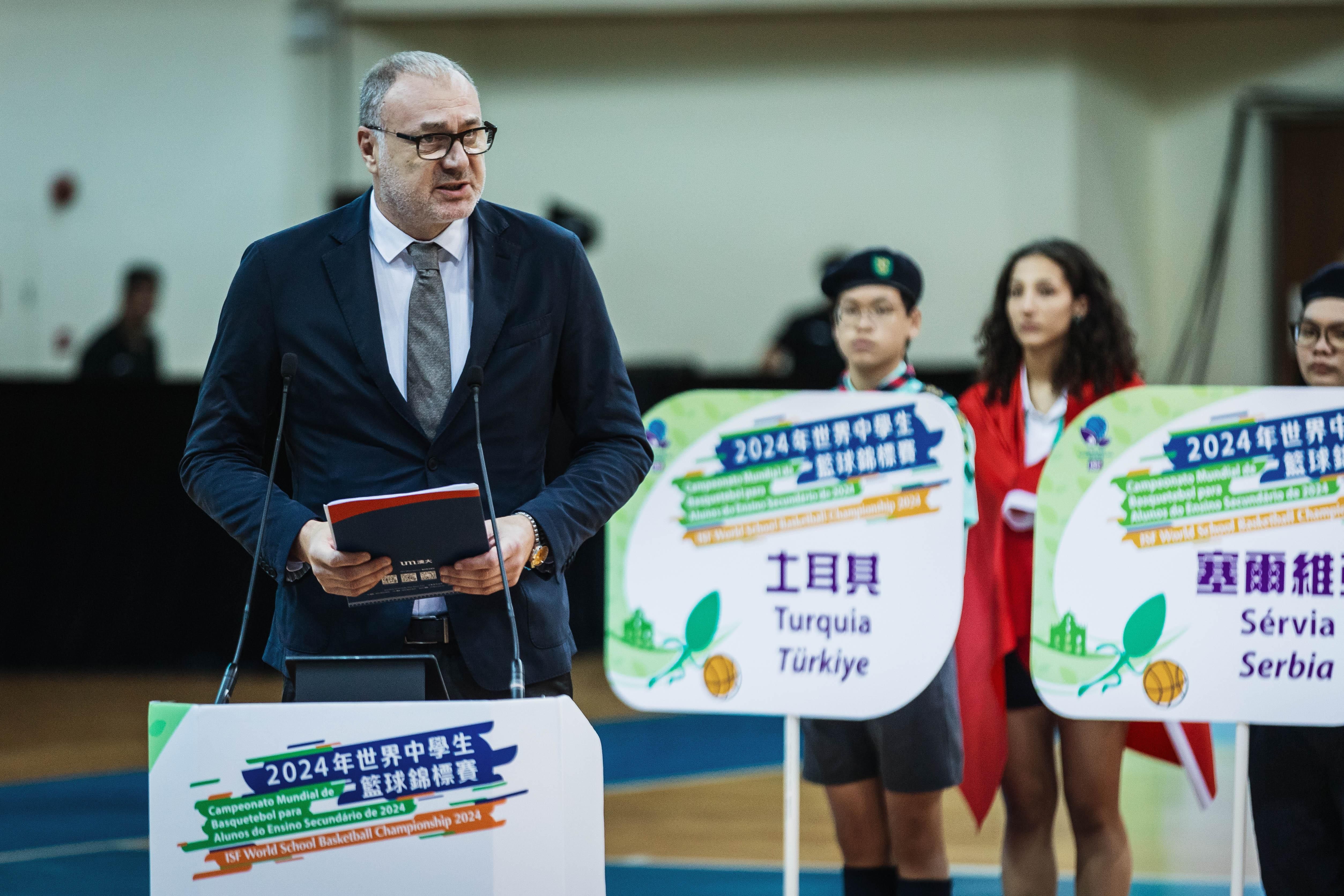 isf wsc basketball closing speech Zeljko Tanaskovic