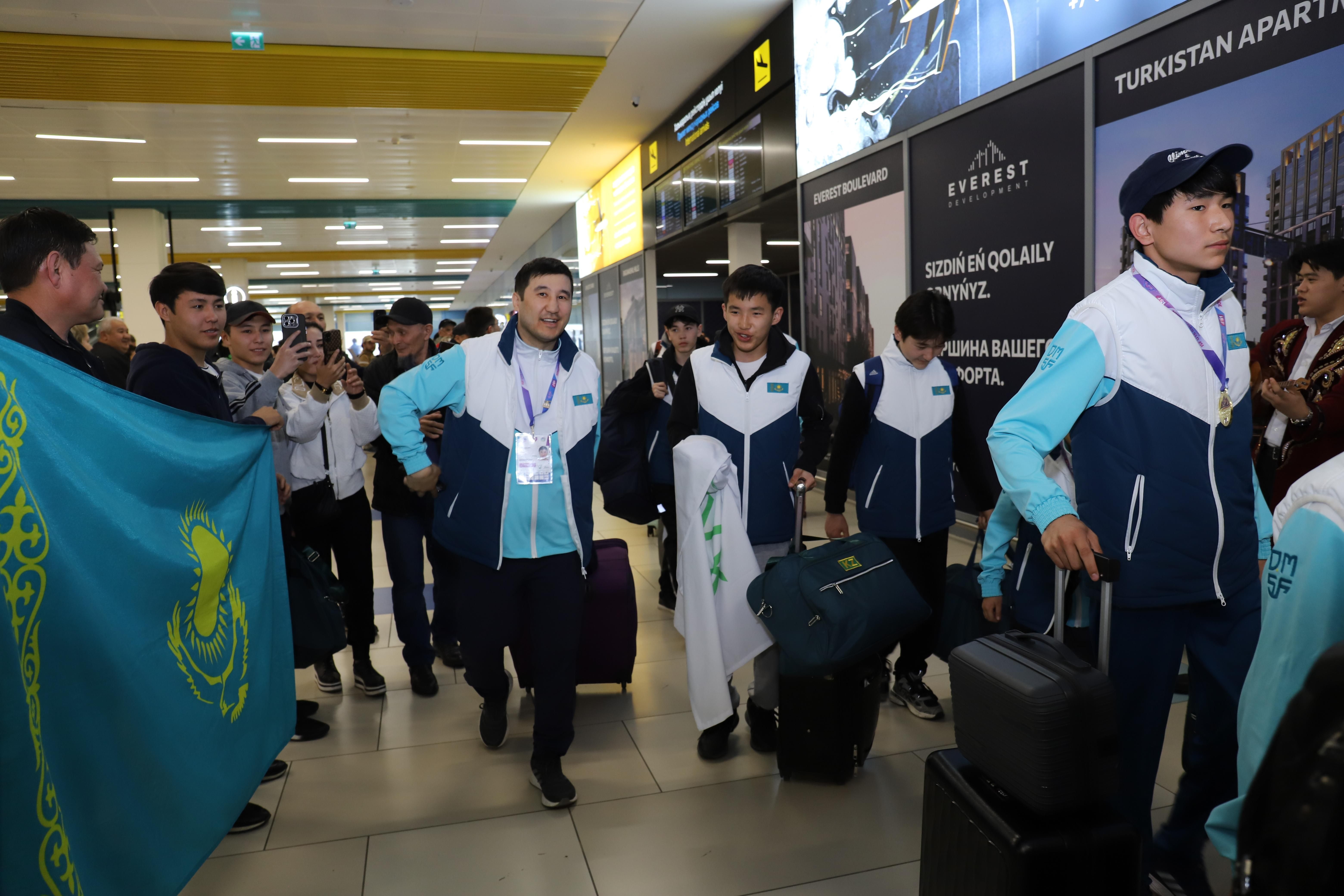 Kazakhstan delegation ISF U15 Gymnasiade