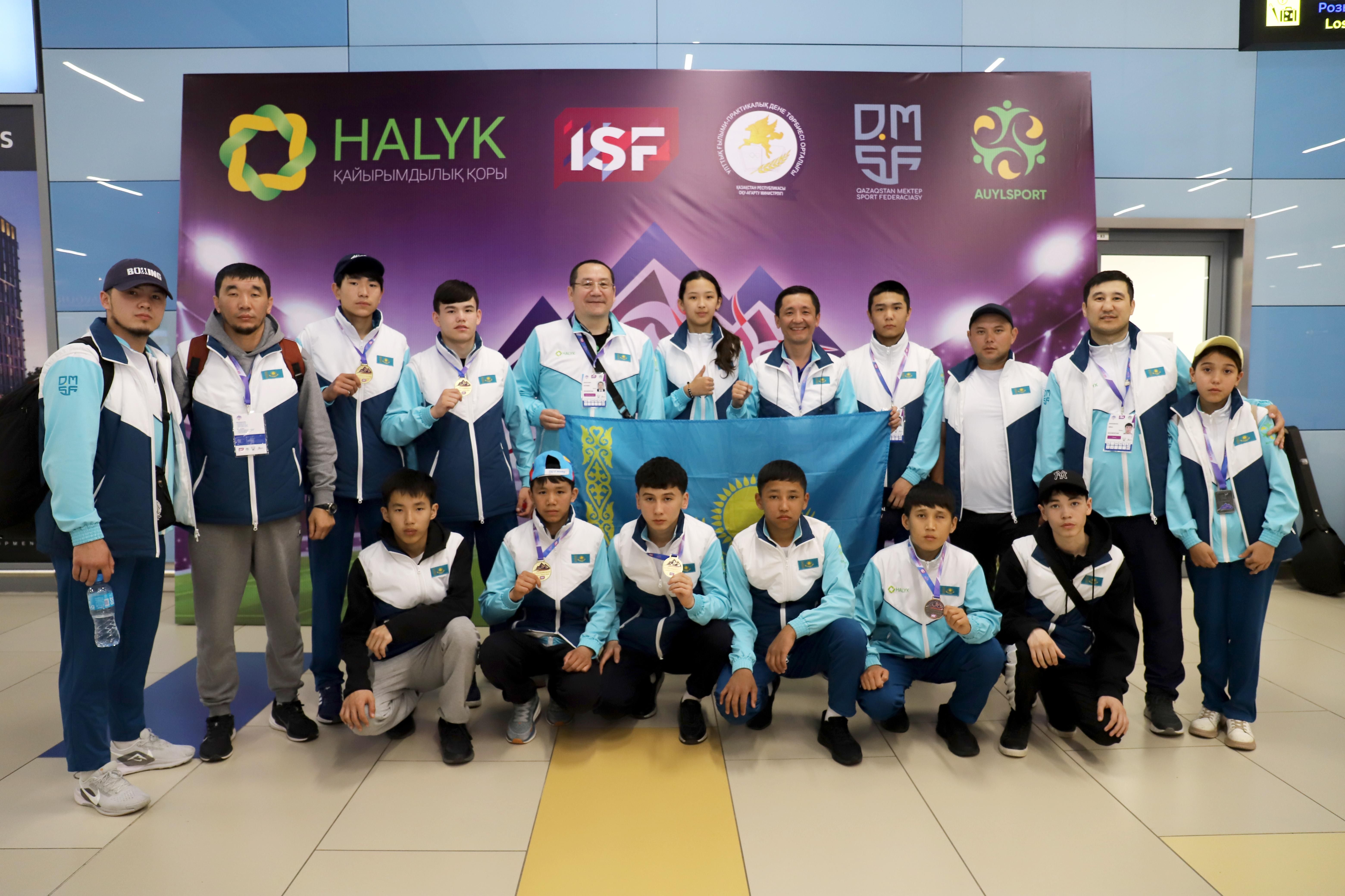 Kazakhstan delegation ISF U15 Gymnasiade