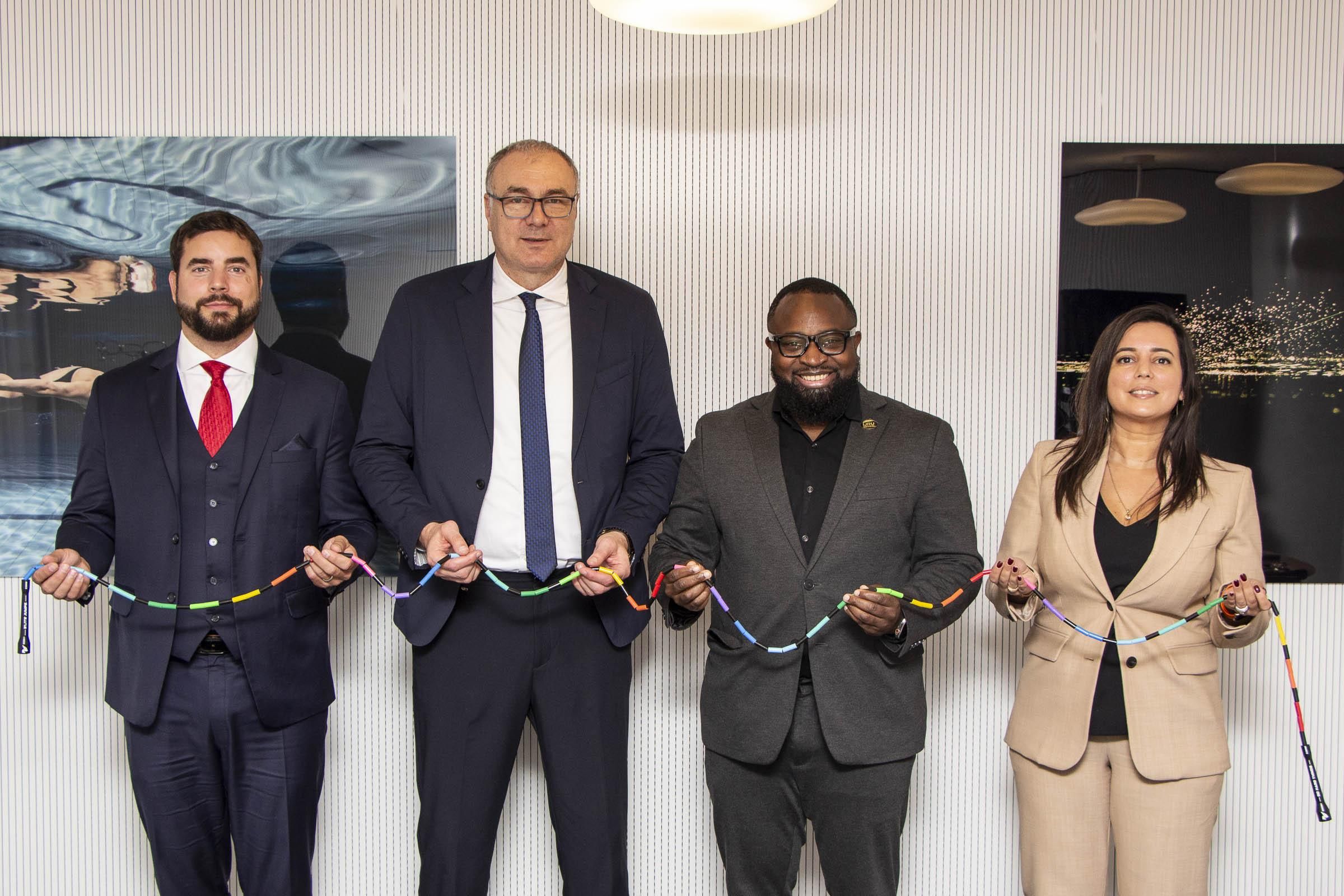 ISF IJRU MoU Signing 2025 Shaun Hamilton Željko Tanasković Hasnae El Ayoubi  Marko Petrič