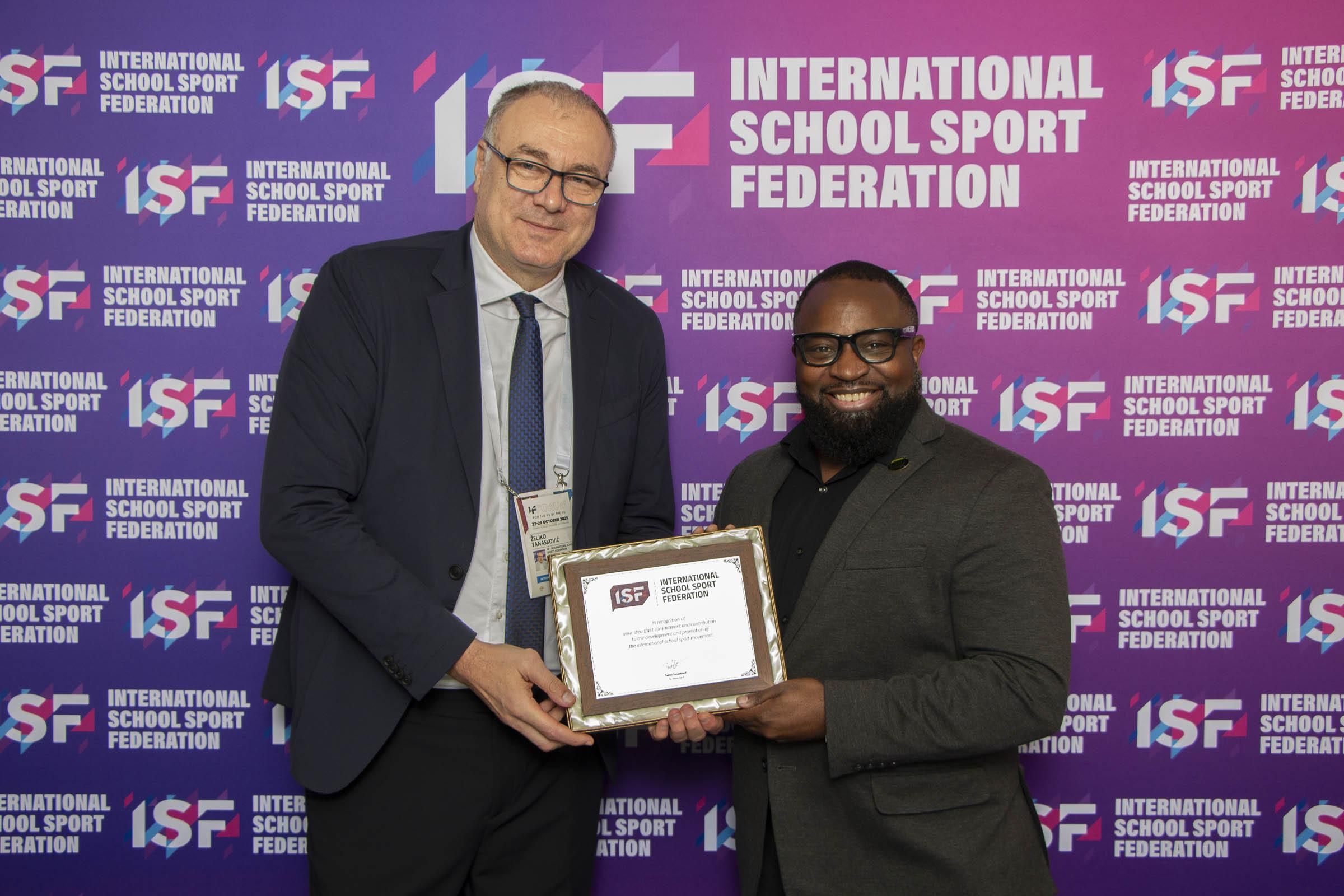 ISF IJRU MoU Signing 2025 Shaun Hamilton Željko Tanasković