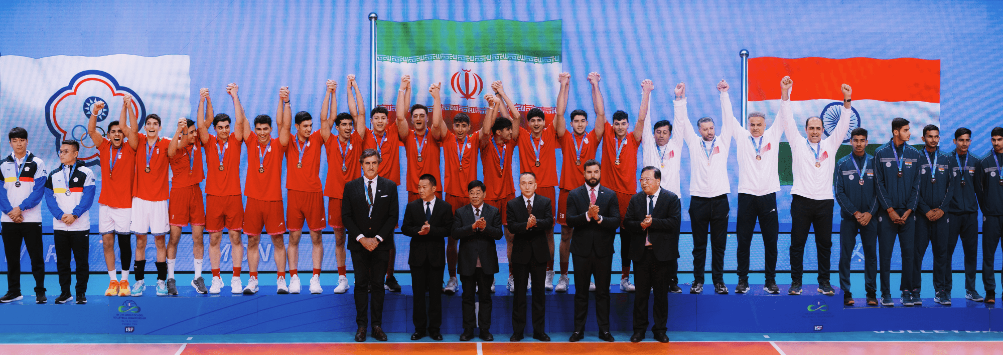 isf volleyball u15 2025 podium