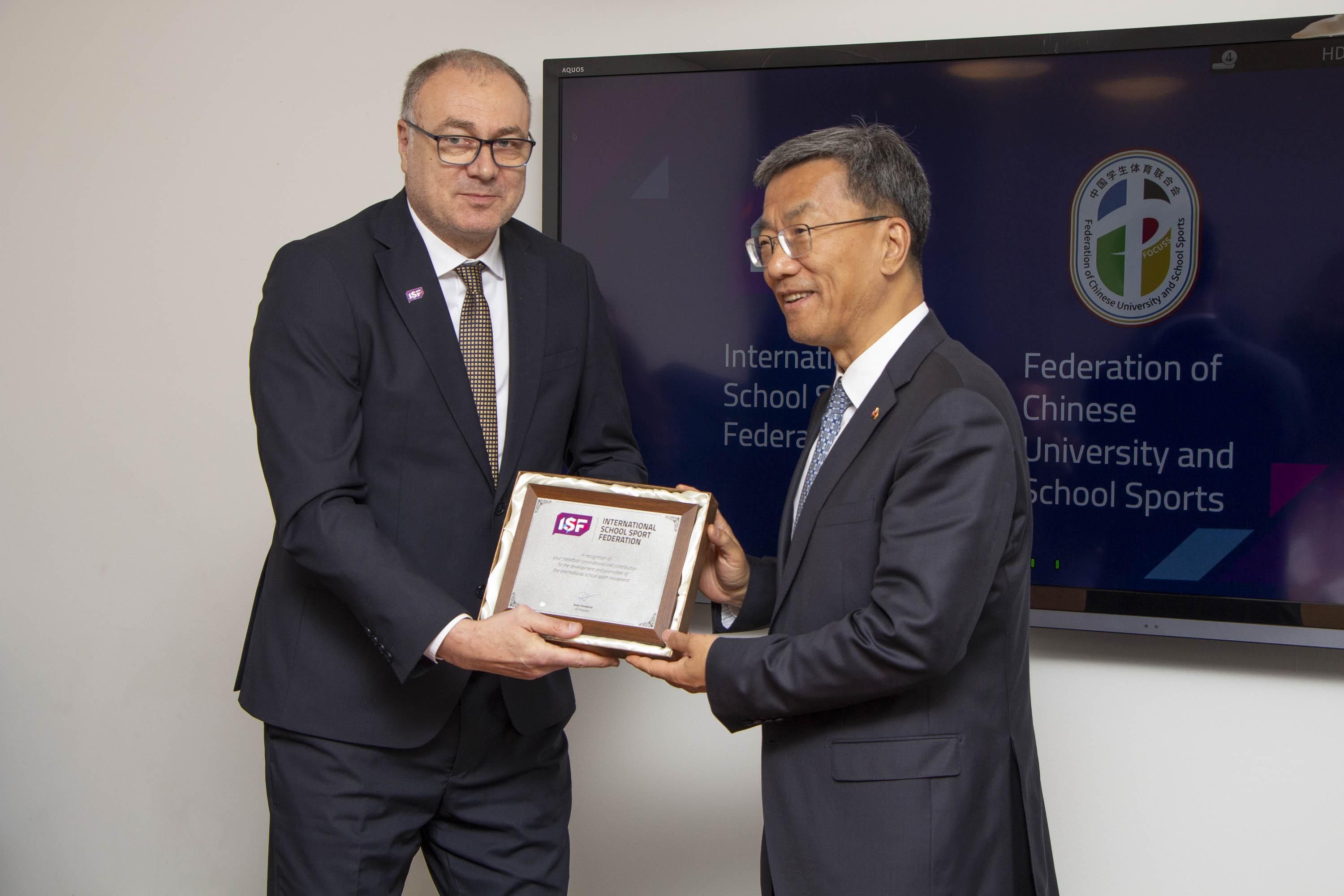 ISF President CHN Minister Education Lausanne 2026