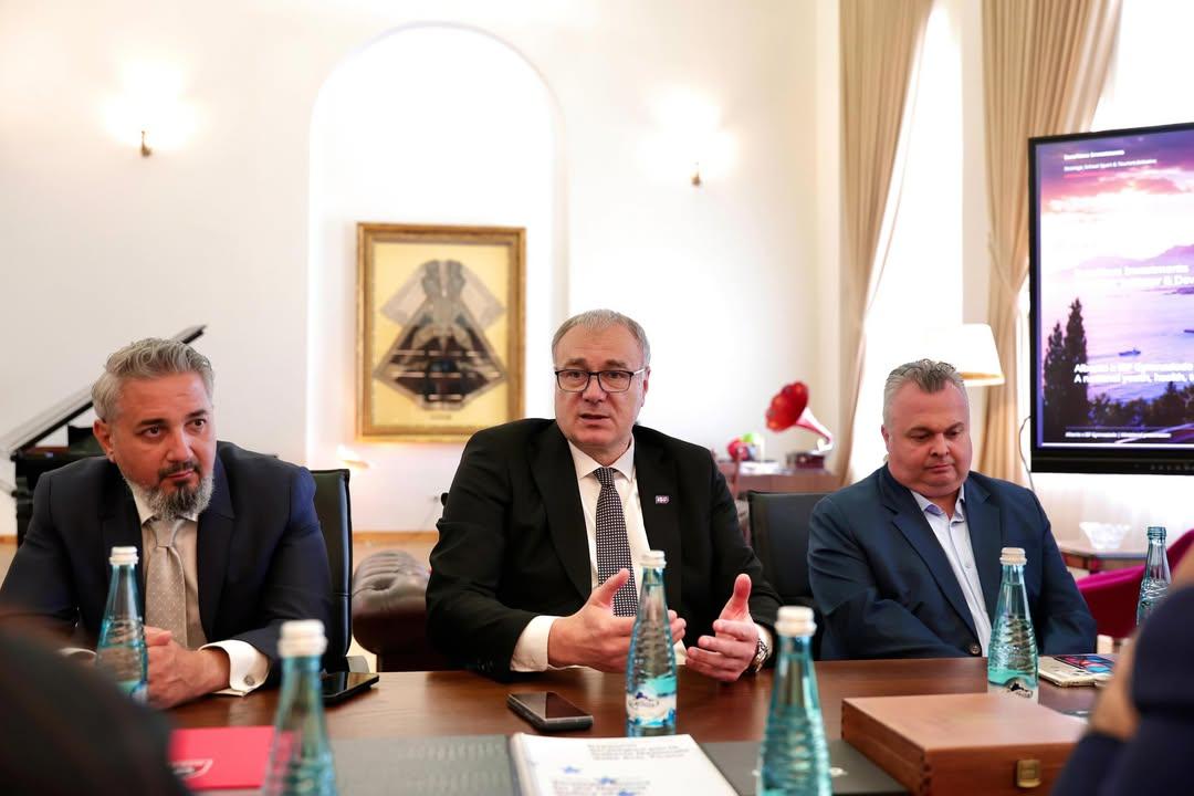 isf president albania minister sport gymnasiade