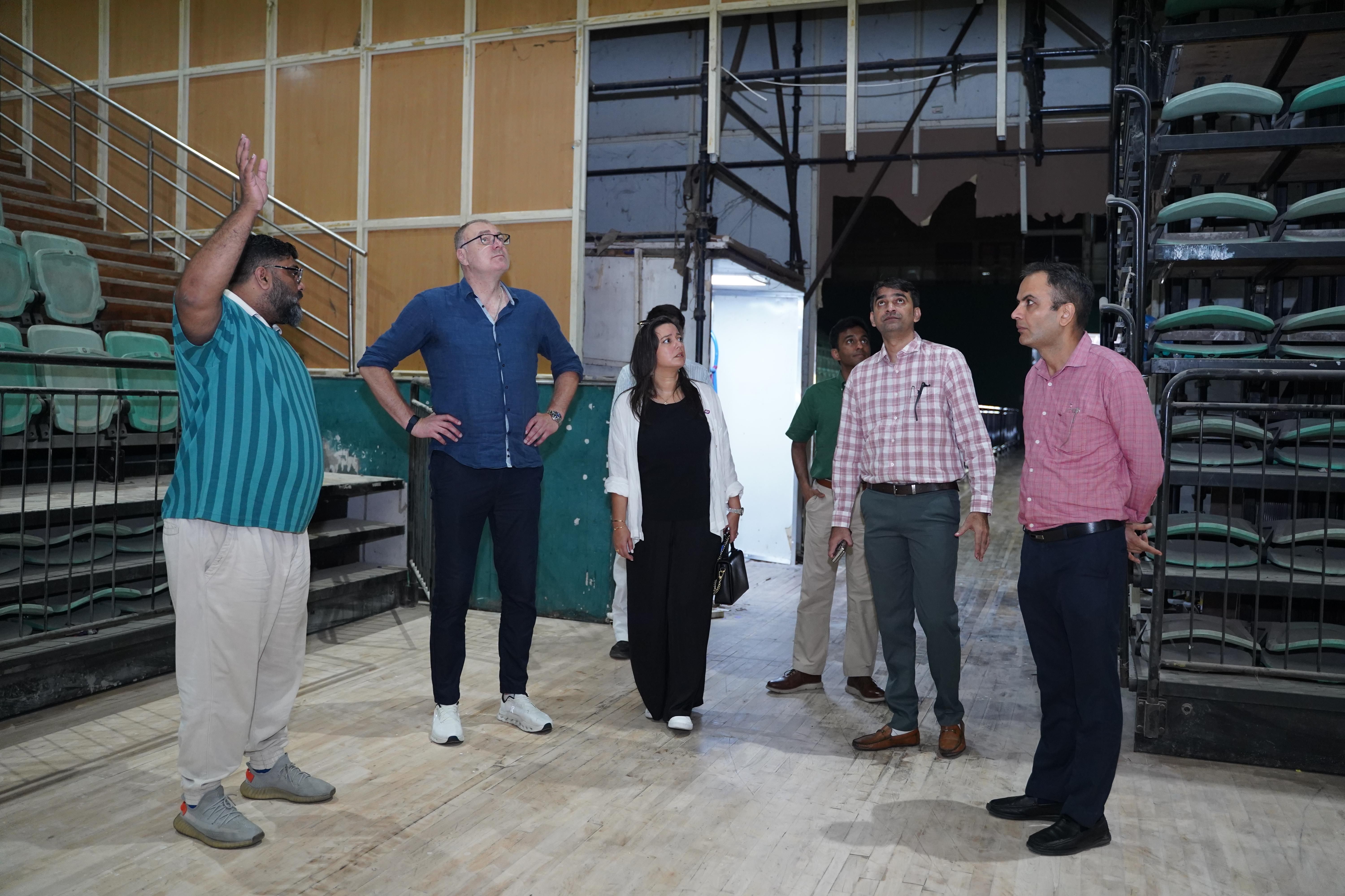 ISF President India Dehli Inspection WSC Badminton Wrestling