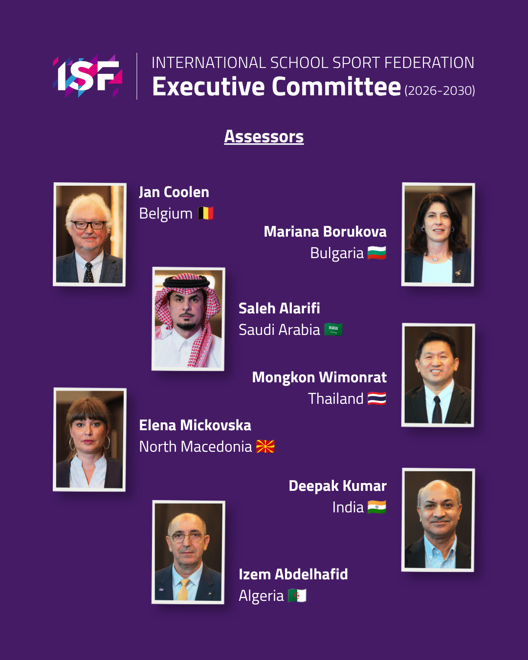 ISF general assembly GA 2026 Belgrade Serbia executive committee