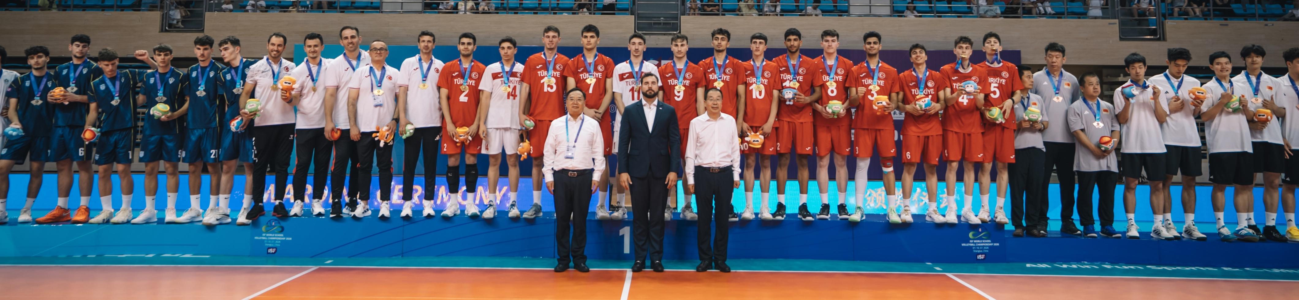 ISF WSC Volleyball Shangluo China 2026 final podium