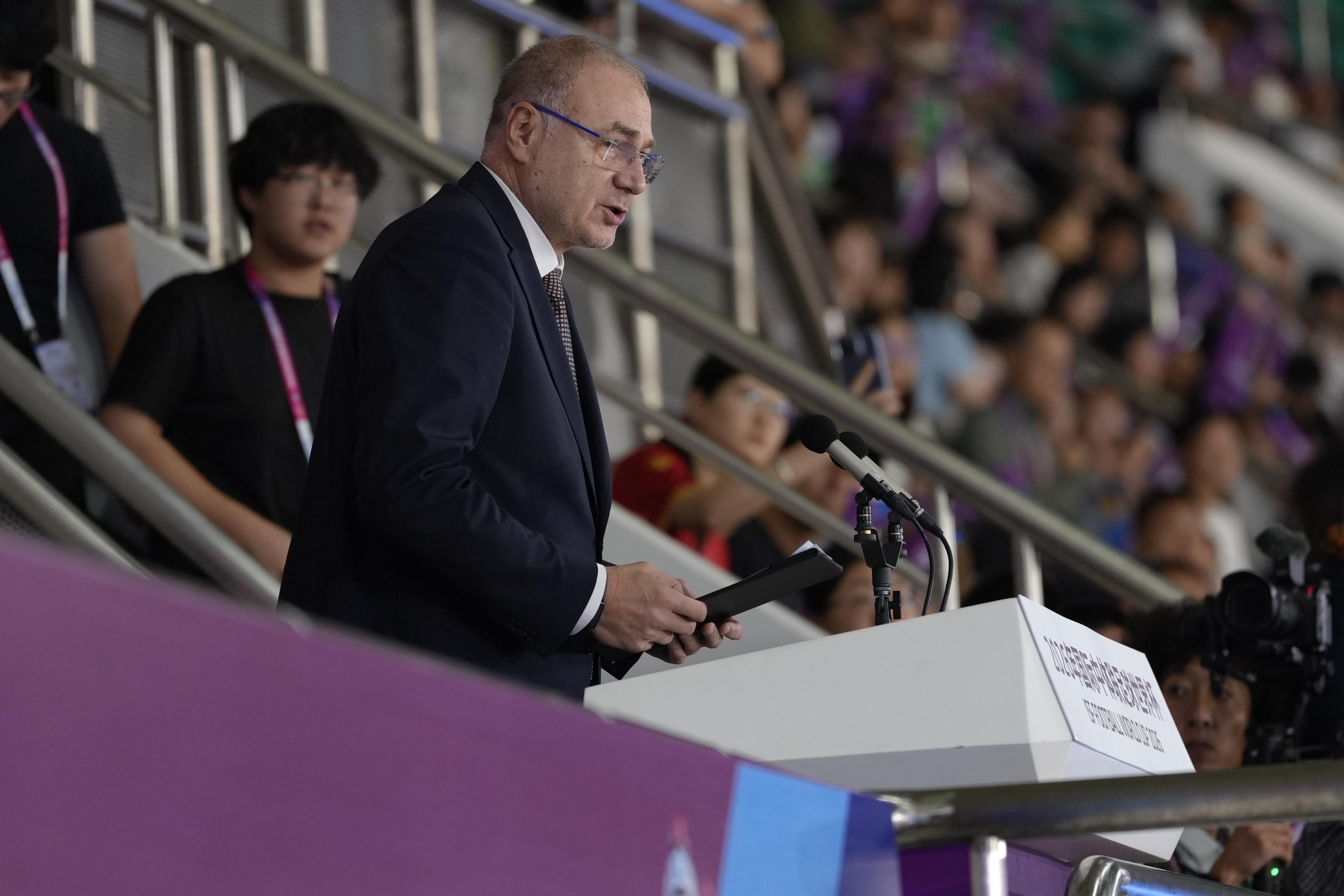 ISF president in opening of Suzhou 2026 football world cup