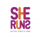 She Runs - Active Girls' Lead Logo