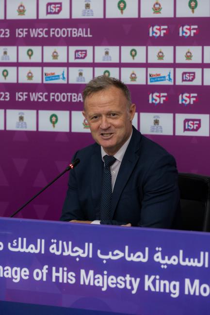 President Laurent Petrynka - Press Conference ISF WSC Football