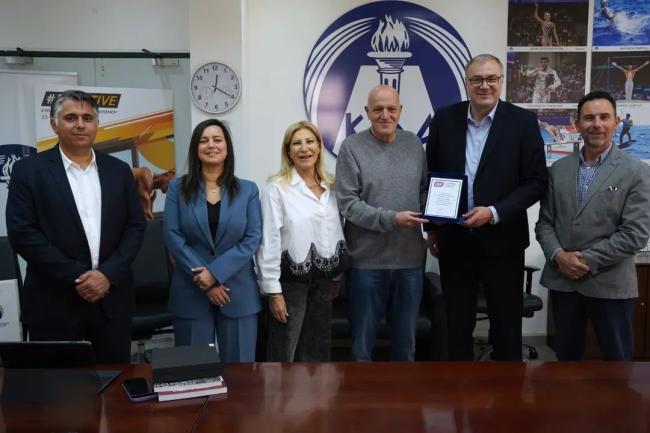 isf president cyprus minister sport education beach volleyball championship