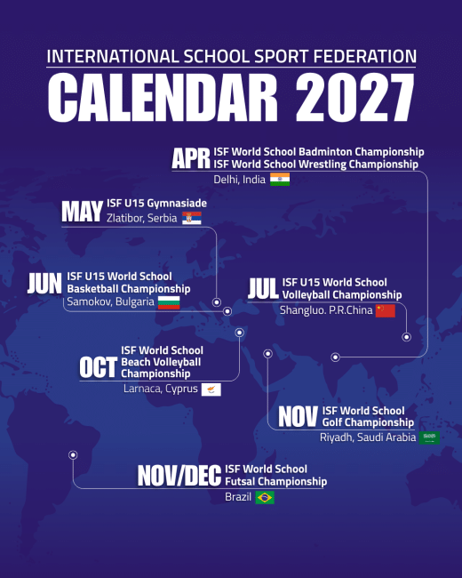 ISF Sport Event Calendar 2027