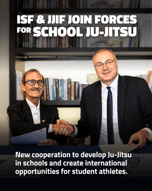 ISF president sign MoU with JJIF Ju-jitsu International Federation