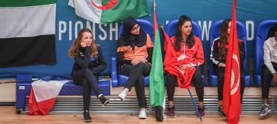 ISF WORLD SCHOOLS CHAMPIONSHIP CROSS-COUNTRY 2018  flag barier